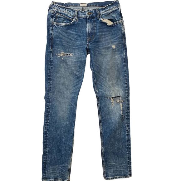 Hudson Other - Hudson Mens Byron Straight Distressed Jeans Sz 34
